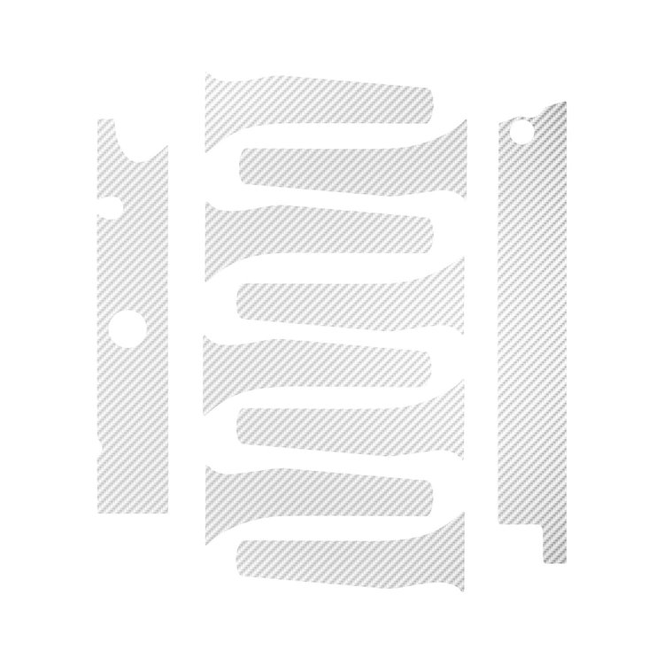 76965 Engine Decal Graphics, 2014-2019 Chevy Corvette, White Carbon Fiber