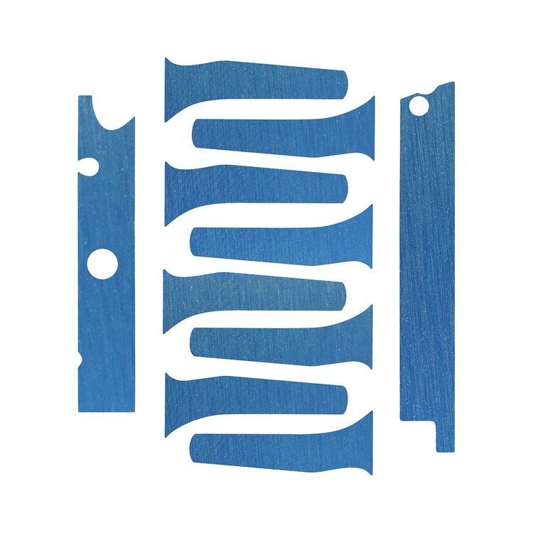 76971 Engine Decal Graphics, 2014-2019 Chevy Corvette, Gloss Deep Blue Metal