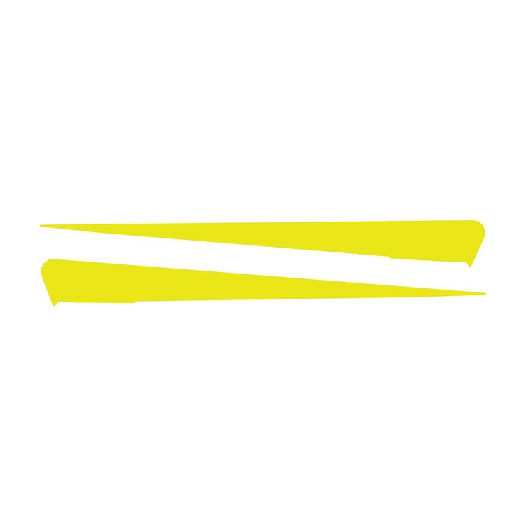 77046 Side Spear Shadow Stripe, 2014-2019 Chevy Corvette, Pair, Stingray, Gloss Yellow