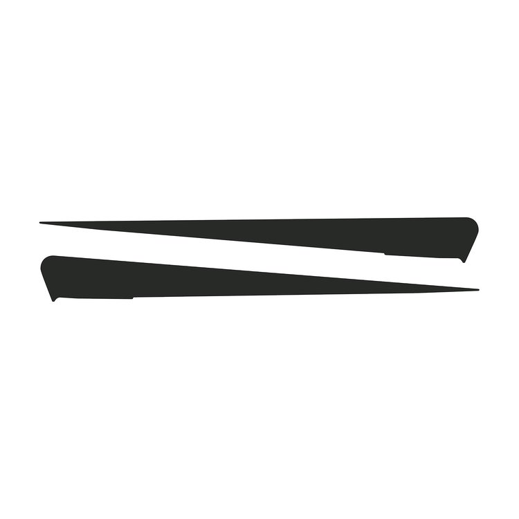 77051 Side Spear Shadow Stripe, 2014-2019 Chevy Corvette, Pair, Stingray, Matte Dark Gray