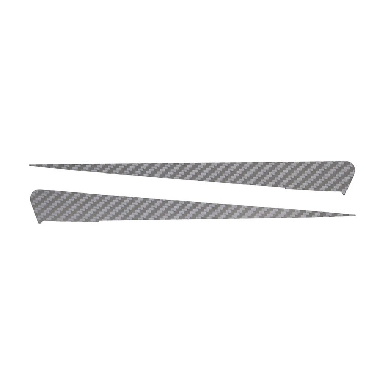 77056 Side Spear Shadow Stripe, 2014-2019 Chevy Corvette, Pair, Stingray, Silver Carbon Fiber