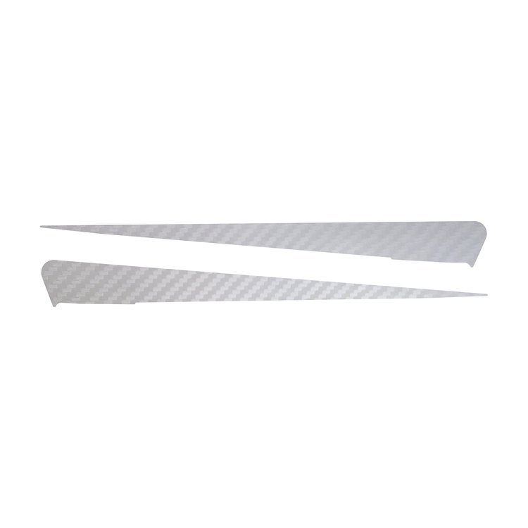 77057 Side Spear Shadow Stripe, 2014-2019 Chevy Corvette, Pair, Stingray, White Carbon Fiber
