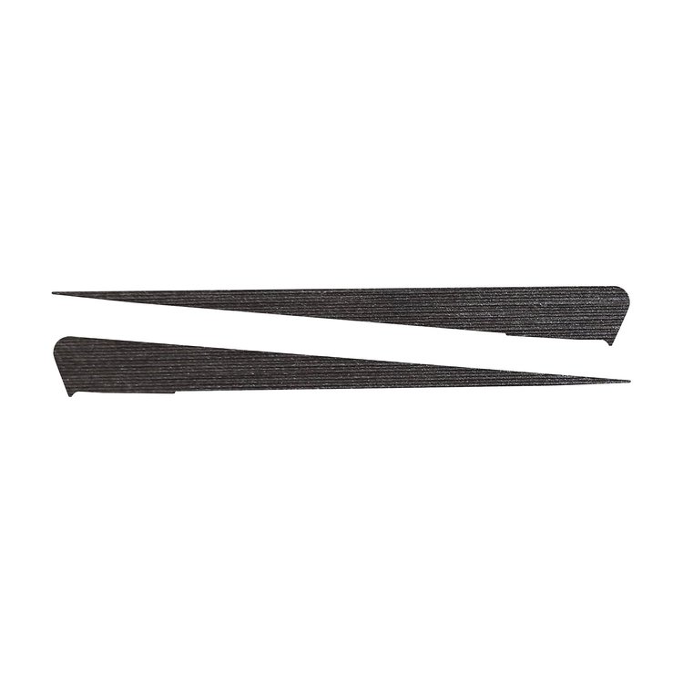 77060 Side Spear Shadow Stripe, 2014-2019 Chevy Corvette, Pair, Stingray, Gunmetal Brushed Steel