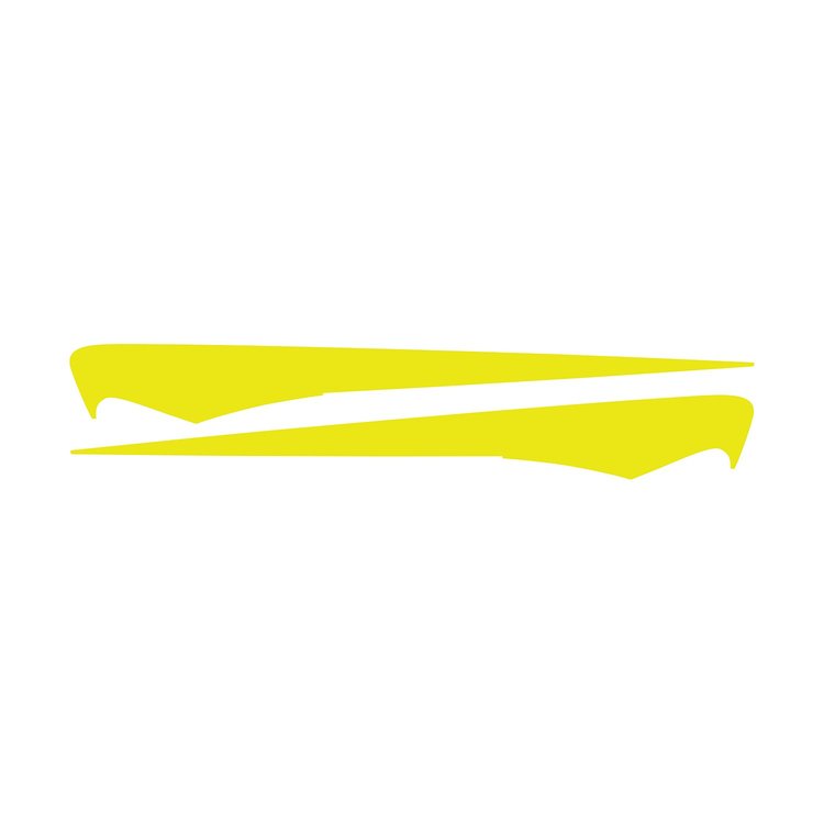77070 Side Spear Shadow Stripe, 2014-2019 Chevy Corvette, Pair, Z06, Gloss Yellow