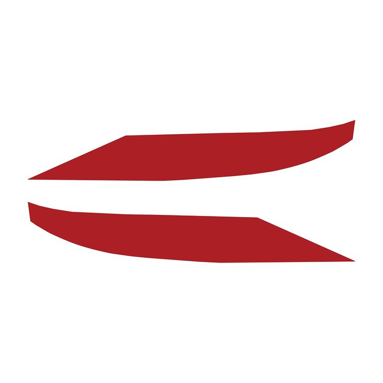 77169 Front Grille Enhancement Overlay Decal Set, 2014-2019 Chevy Corvette, Gloss Red