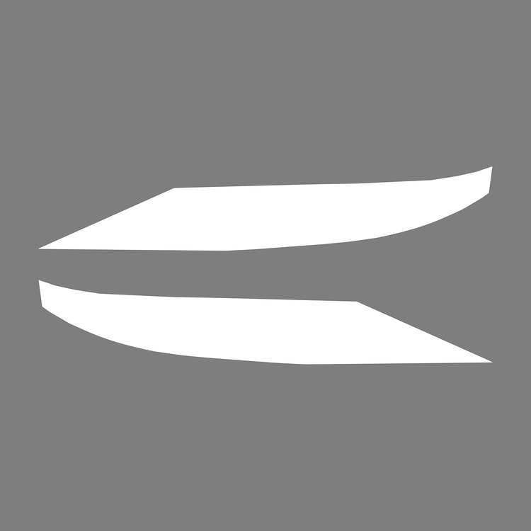 77170 Front Grille Enhancement Overlay Decal Set, 2014-2019 Chevy Corvette, Gloss White