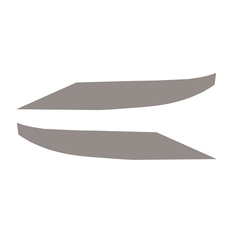 77171 Front Grille Enhancement Overlay Decal Set, 2014-2019 Chevy Corvette, Gloss Silver