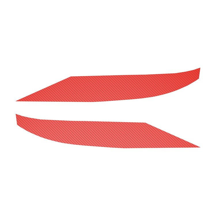 77187 Front Grille Enhancement Overlay Decal Set, 2014-2019 Chevy Corvette, Red Carbon Fiber