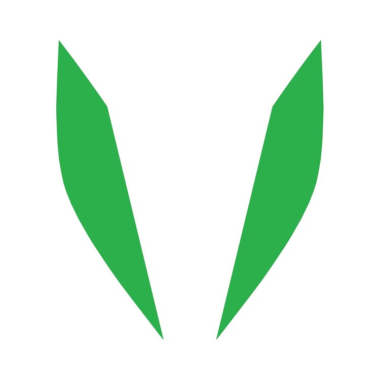 77199 Headlight Eyelid Decals, 2014-2019 Chevy Corvette, Pair, Gloss Lime Green