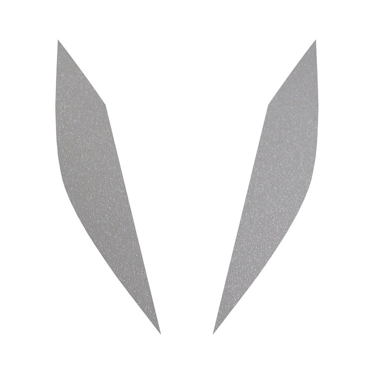 77209 Headlight Eyelid Decals, 2014-2019 Chevy Corvette, Pair, Matte Metallic Pearl Gray