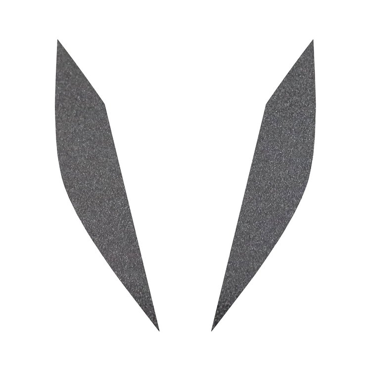 77210 Headlight Eyelid Decals, 2014-2019 Chevy Corvette, Pair, Gloss Metallic Pearl Black