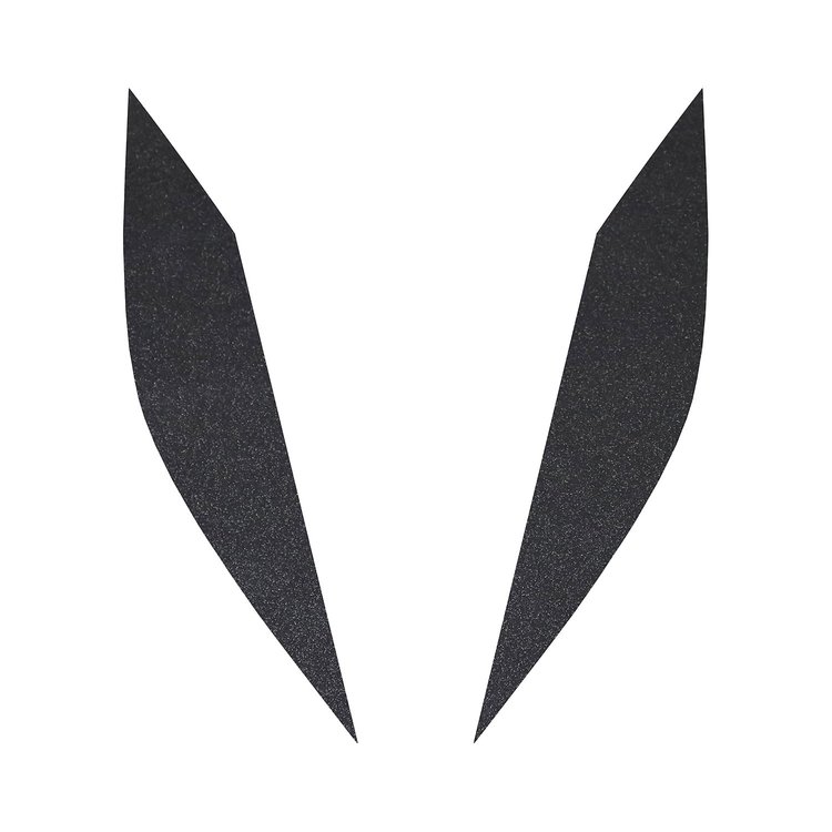 77211 Headlight Eyelid Decals, 2014-2019 Chevy Corvette, Pair, Gloss Carbon Flash Metallic