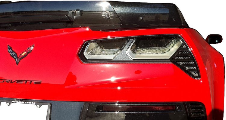 77481 Rear Tail Light Blackout Kit, 2014-2019 Chevy Corvette, Acrylic (4Pc)