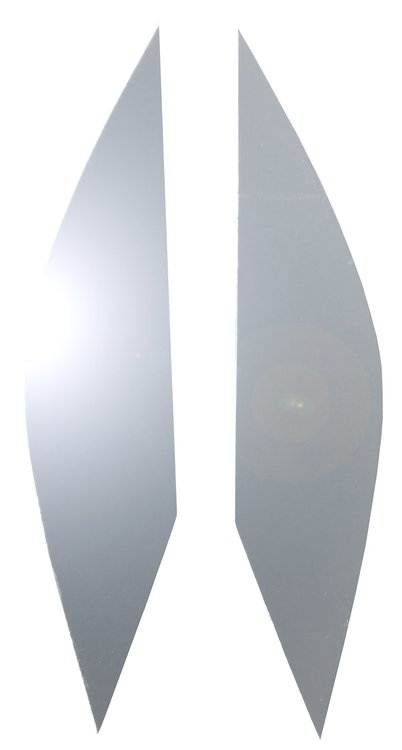 77502 Mirrored Finish Acrylic Headlight Eyelid Covers, 2014-2019 Chevy Corvette, Pair