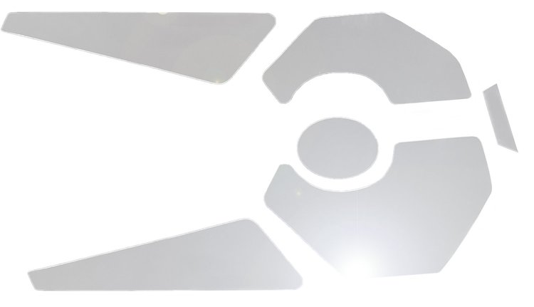 77505 Mirrored Finish Acrylic Engine Bay Trim Panel Accents, 2020-2023 Chevy Corvette, 6pc