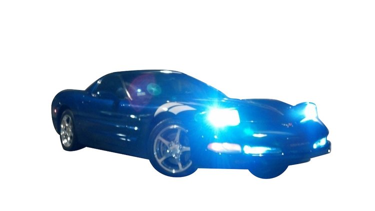 77781 HID High Beam Conversion 8000K, 1997-2004 Chevy Corvette, 55w High/Low Beam, Quad Beam Relay Kit