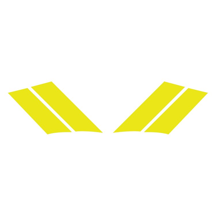 77801 G.S. Fender Stripes, 1984-1996 Chevy Corvette, Gloss Yellow Both