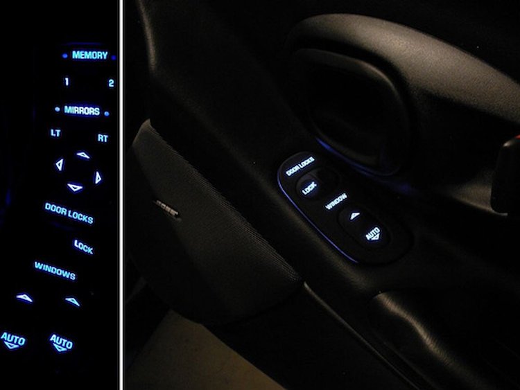 77916 Door Switch Button LED Conversion Bulbs, 1997-2004 Chevy Corvette, Blue