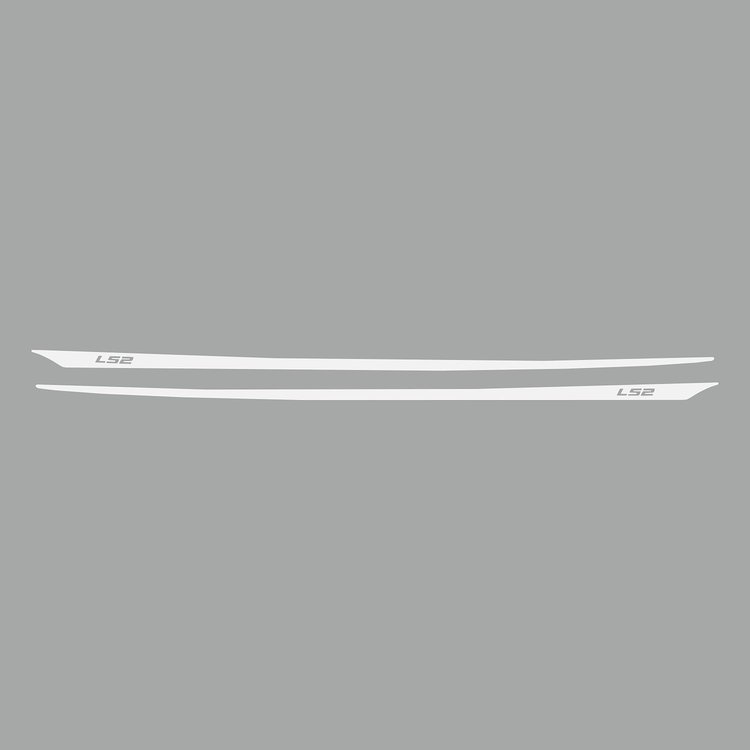 77936 Hood Stripes Decal, 2005-2013 Chevy Corvette, LS2 Matte White