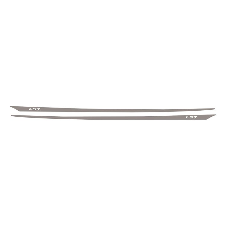 77958 Hood Stripes Decal, 2005-2013 Chevy Corvette, LS7 Gloss Silver