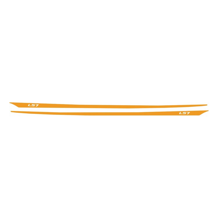 77959 Hood Stripes Decal, 2005-2013 Chevy Corvette, LS7 Gloss Orange