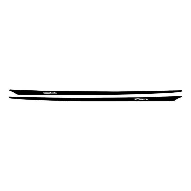 77964 Hood Stripes Decal, 2005-2013 Chevy Corvette, Z51 Gloss Black