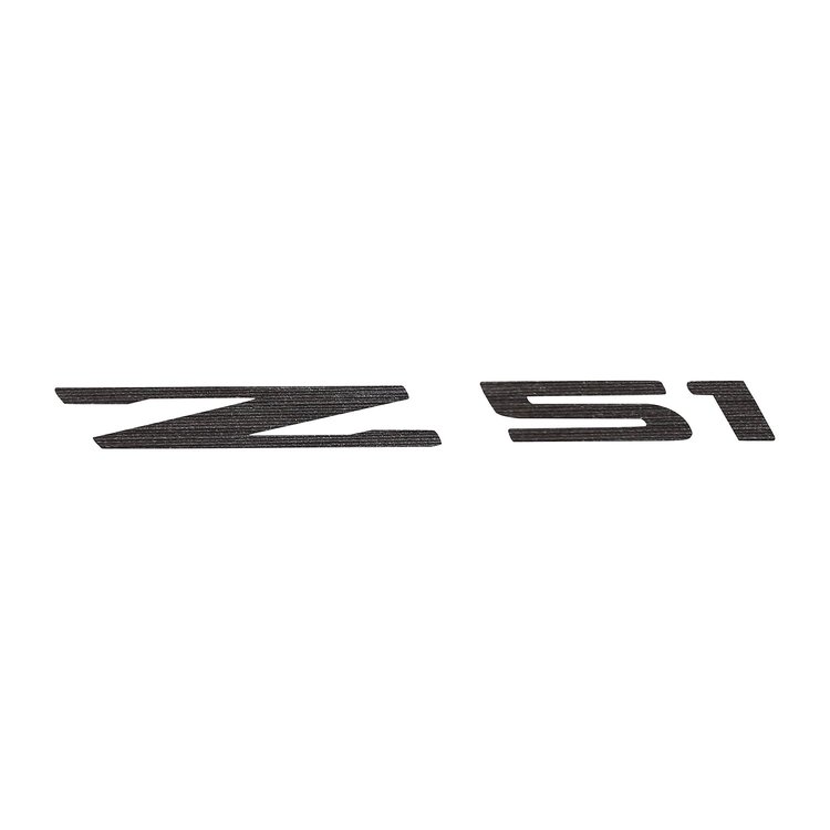 78250 Windshield Decal, 2014-2019 Chevy Corvette, Z51 Logo Gunmetal Brushed Steel