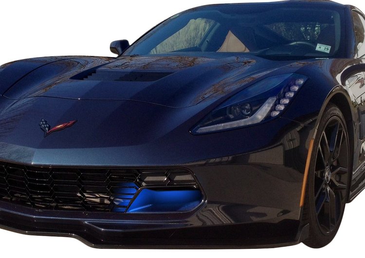 78289 LED Strip Lighting, 2015-2019 Chevy Corvette, Front Grille Blue W/O Switch Both Sets, 4 Pc