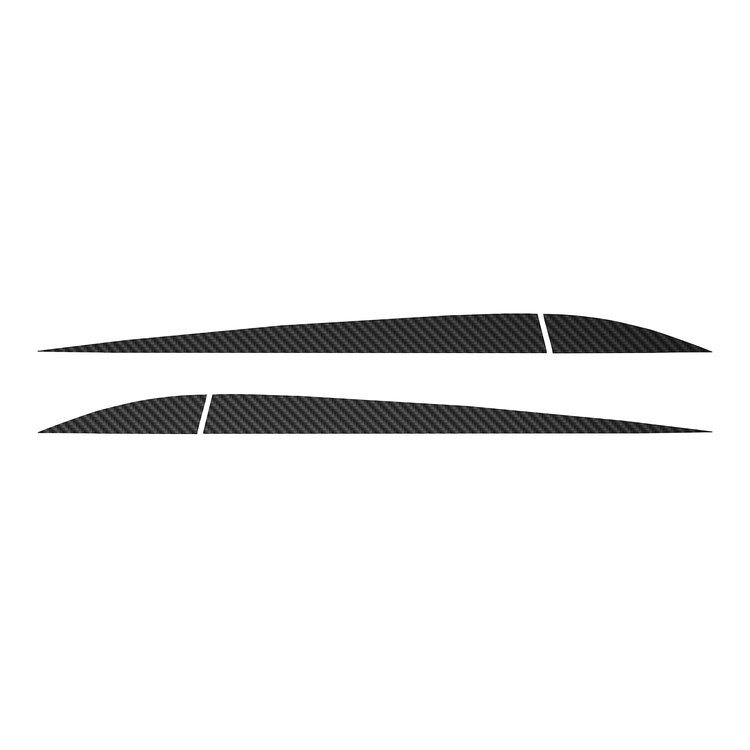 78367 Side Door Stripes, 2014-2019 Chevy Corvette, Pair Black Carbon Fiber
