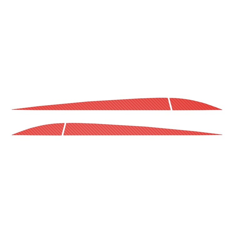 78368 Side Door Stripes, 2014-2019 Chevy Corvette, Pair Red Carbon Fiber