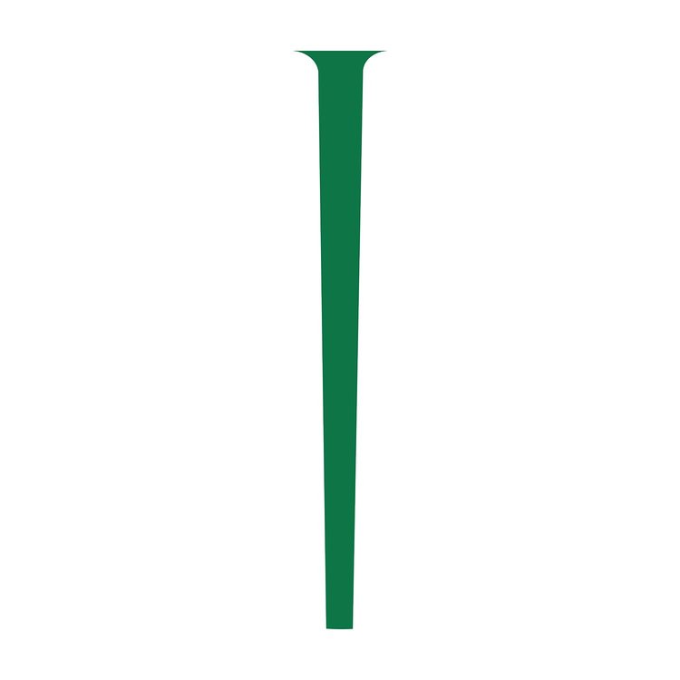78390 Split Window Decal, 2014-2019 Chevy Corvette, Gloss Green W/O Emblem