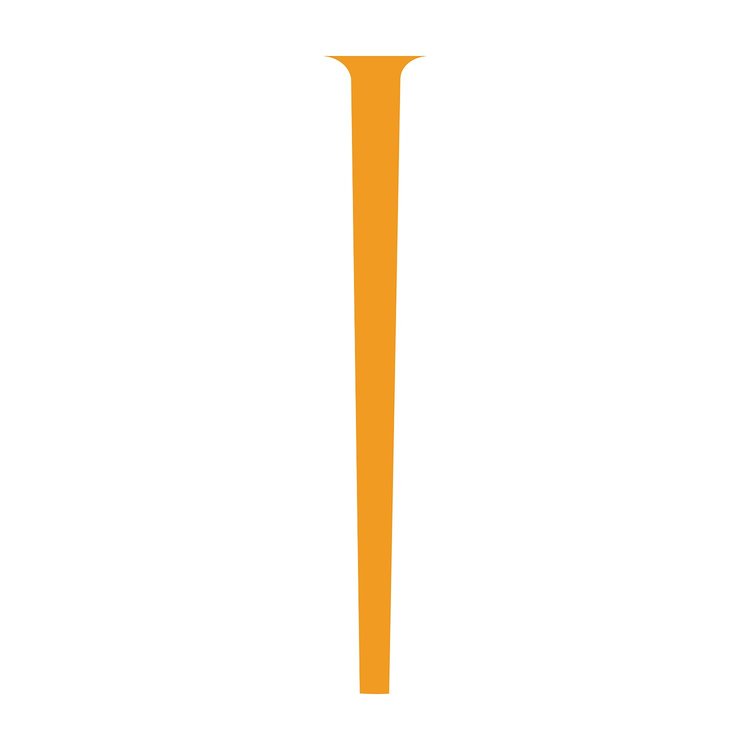 78391 Split Window Decal, 2014-2019 Chevy Corvette, Gloss Orange W/O Emblem