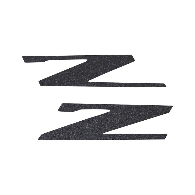 78465 Vinyl Letter Z Overlay Emblem Inserts, 2015-2019 Chevy Corvette, Pair Gloss Carbon Flash