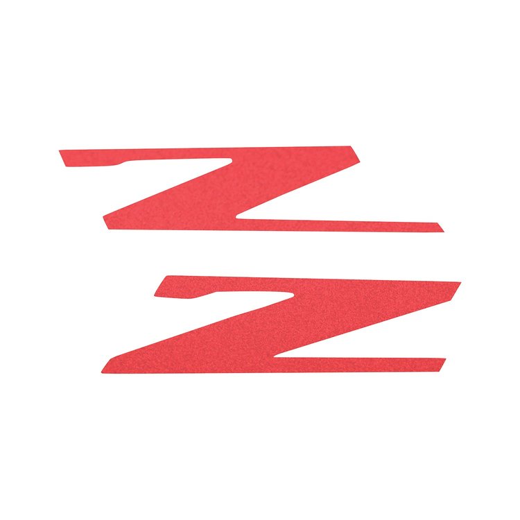 78466 Vinyl Letter Z Overlay Emblem Inserts, 2015-2019 Chevy Corvette, Pair Anodized Matte Red