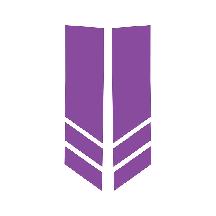 78531 Stripe Winglets, 2014-2019 Chevy Corvette, Matte Purple Matte Purple