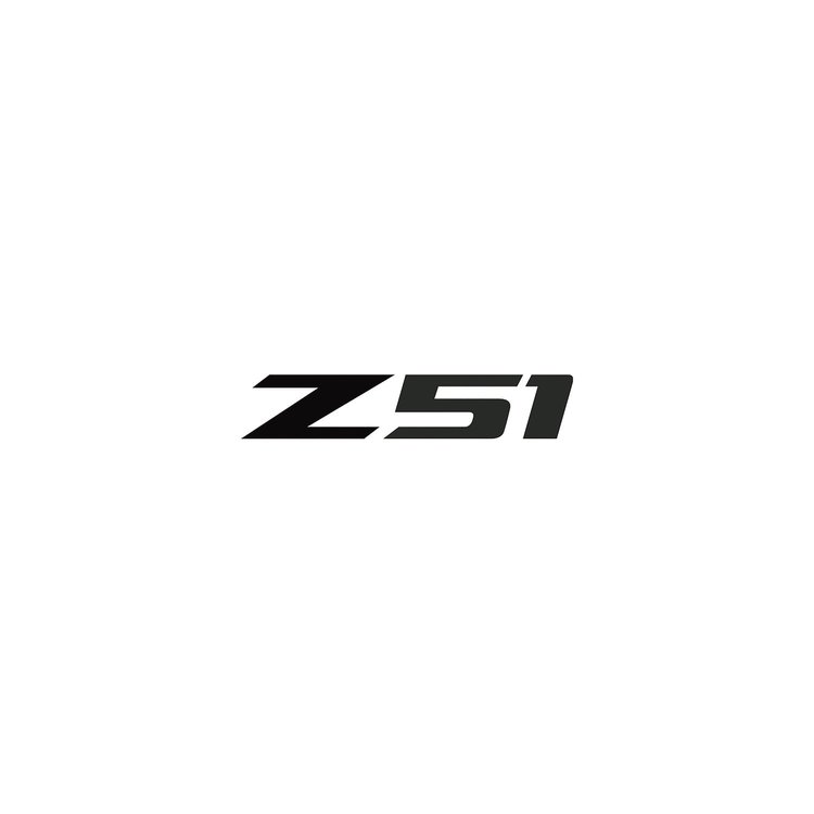 78579 Z51 Steering Wheel Decal, 2014-2019 Chevy Corvette, Gloss Black Z Matte Dark Gray 51