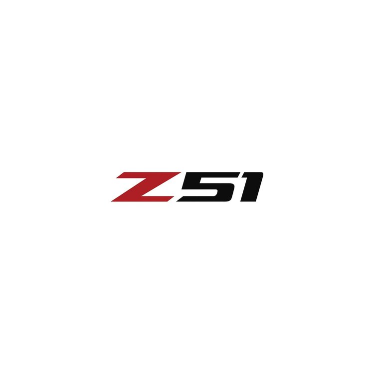 78593 Z51 Steering Wheel Decal, 2014-2019 Chevy Corvette, Gloss Red Z Gloss Black 51