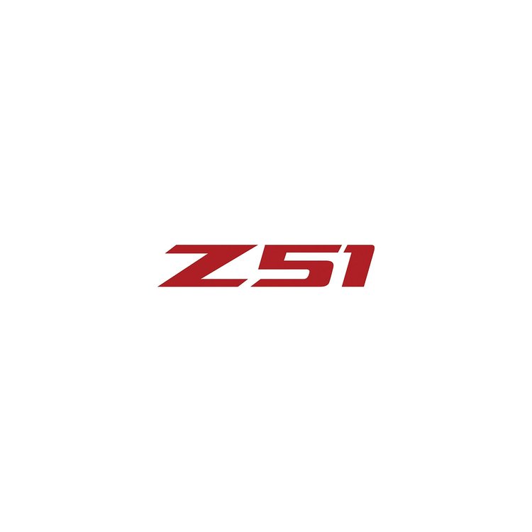78594 Z51 Steering Wheel Decal, 2014-2019 Chevy Corvette, Gloss Red Z Gloss Red 51