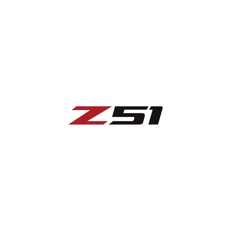 78599 Z51 Steering Wheel Decal, 2014-2019 Chevy Corvette, Gloss Red Z Matte Black 51