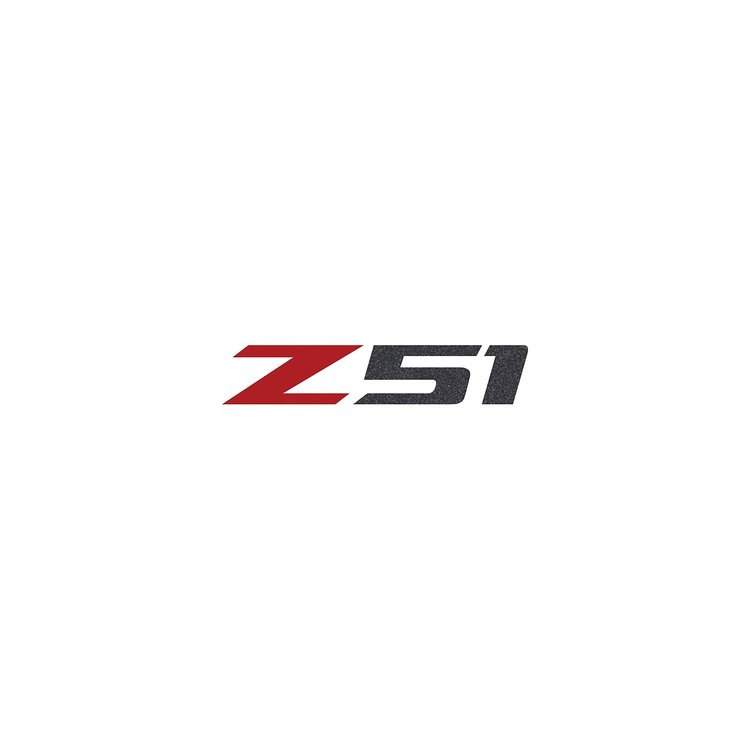 78604 Z51 Steering Wheel Decal, 2014-2019 Chevy Corvette, Gloss Red Z Gloss Carbon Flash 51