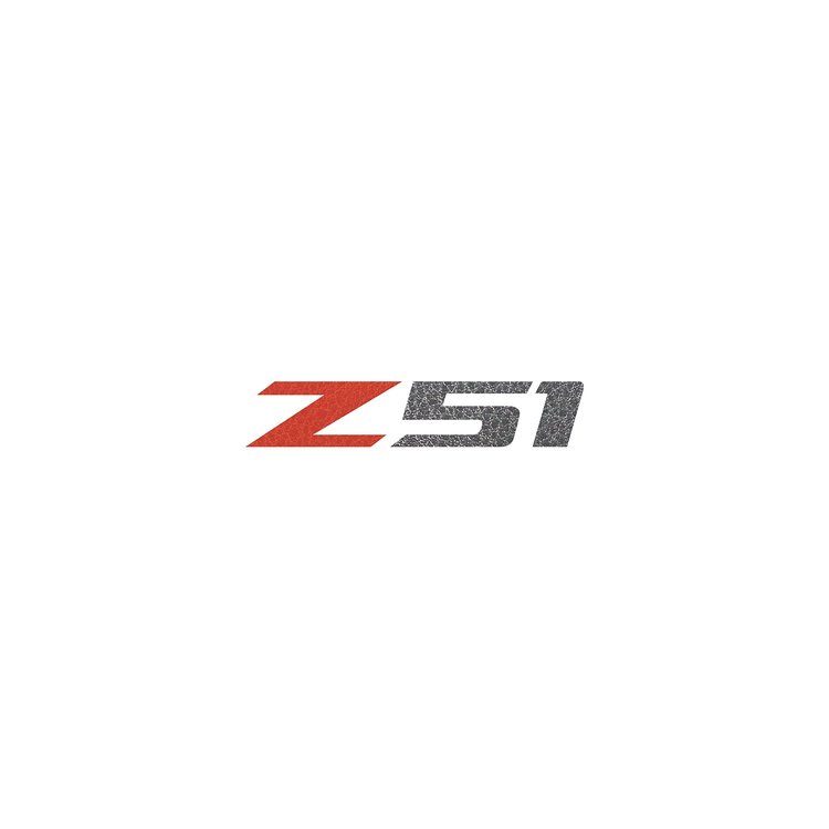 78635 Z51 Steering Wheel Decal, 2014-2019 Chevy Corvette, Red Faux Leather Z Black Faux Leather 51