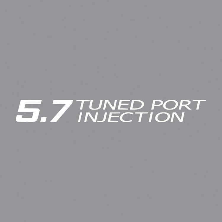 78697 Tuned Port Injection Decal, 1985-1991 Chevy Corvette, Gloss White