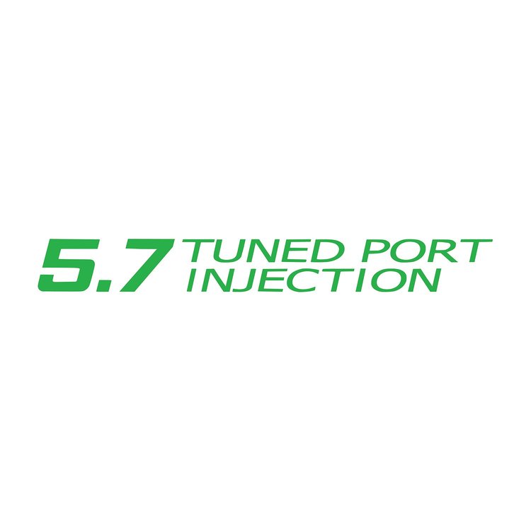 78700 Tuned Port Injection Decal, 1985-1991 Chevy Corvette, Gloss Lime Green