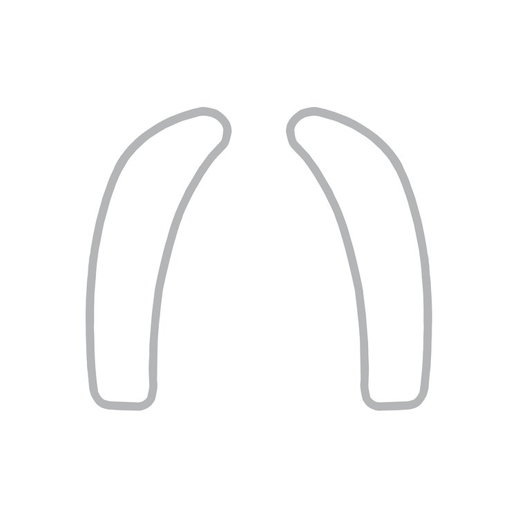 78807 Dash Cluster Switch Trim Overlay Decal, 2005-2013 Chevy Corvette, Pair Gloss Gray