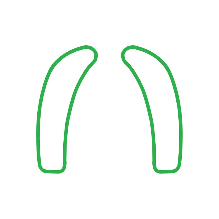 78809 Dash Cluster Switch Trim Overlay Decal, 2005-2013 Chevy Corvette, Pair Gloss Lime Green