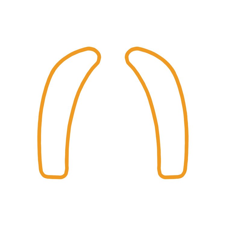 78811 Dash Cluster Switch Trim Overlay Decal, 2005-2013 Chevy Corvette, Pair Gloss Orange
