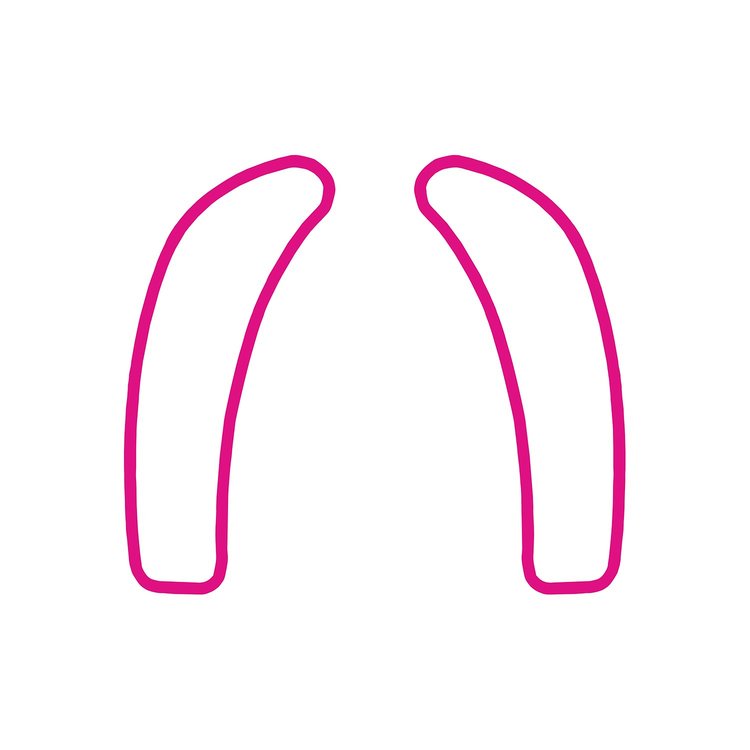78819 Dash Cluster Switch Trim Overlay Decal, 2005-2013 Chevy Corvette, Pair Matte Pink