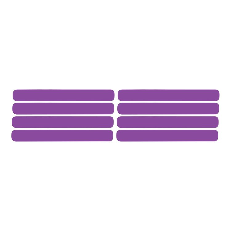 78855 Side Vent Louver Decals, 1991-1994 Chevy Corvette, 8 Pieces Matte Purple