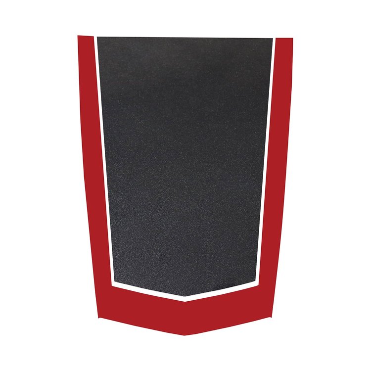 78874 2-Tone Stinger Stripe, 2014-2019 Chevy Corvette, Gloss Red Gloss Carbon Flash