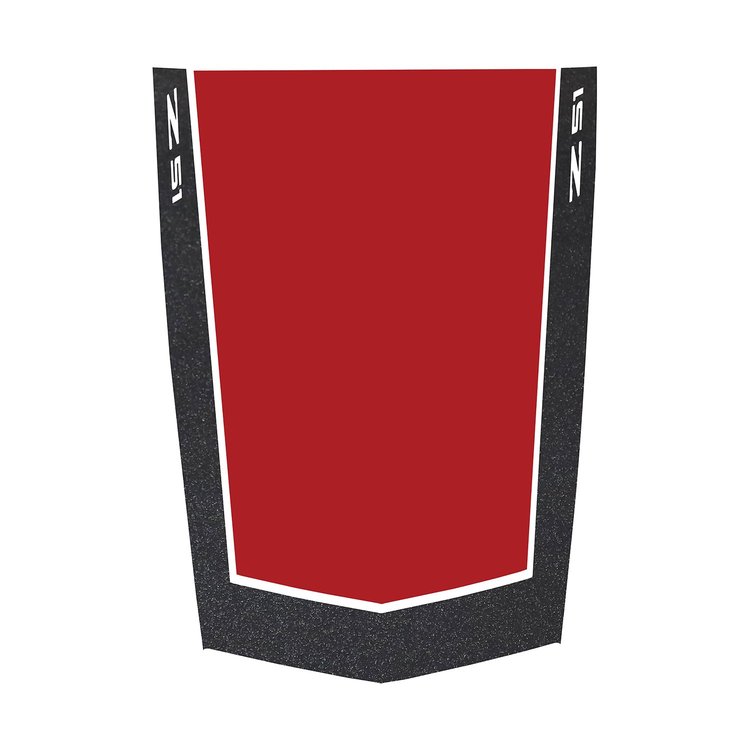 78885 2-Tone Stinger Stripe, 2014-2019 Chevy Corvette, Gloss Carbon Flash Gloss Red W/ Z51